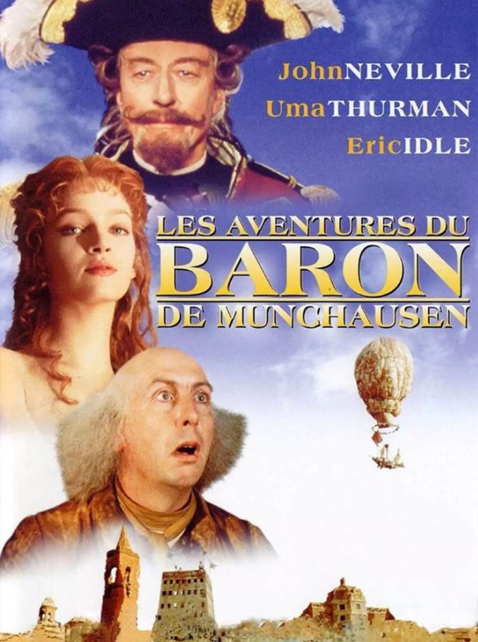 John Neville  als Munchausen, Uma Thurman als Venus en Eric Idle als Berthold