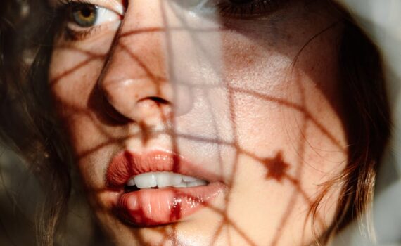 close up photo of woman s face
