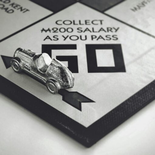 miniature item on monopoly board game